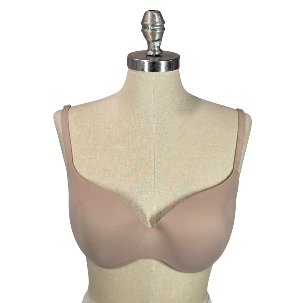Victoria's Secret Bra 32DD Nude Beige Lightly Lined Demi Underwire Smooth